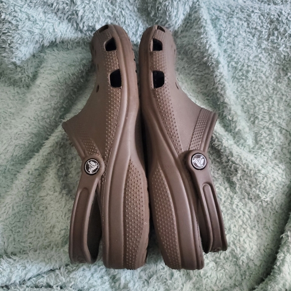 Crocs Brown Unisex Classic Clog sz. 10W - Picture 7 of 8